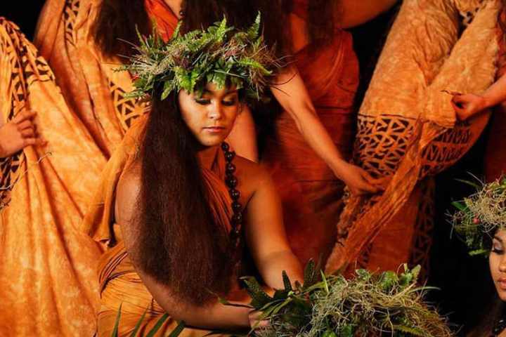 a group of people on a plant