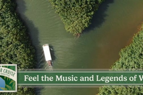 a boat on the wailua river.