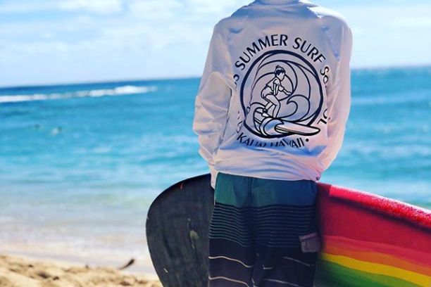 a person standing on a beach