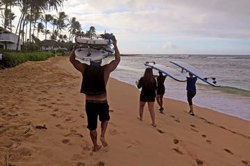 a person standing on a beach