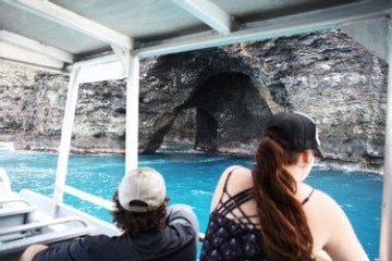 a person standing in a pool of water