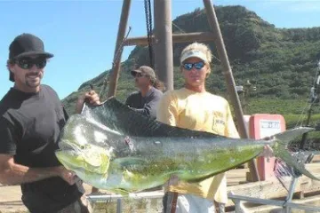 a person holding a fish