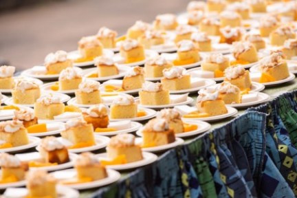 a table full of food