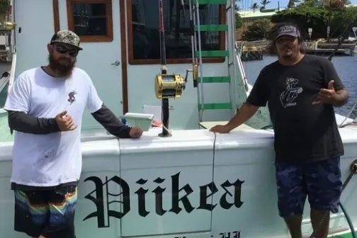 a man holding a sign