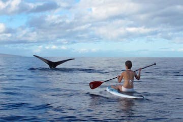 a man riding a jet ski in the water