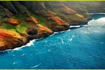 water next to the rock