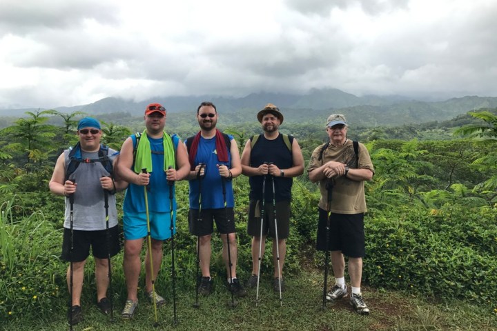 a group of people posing for a photo
