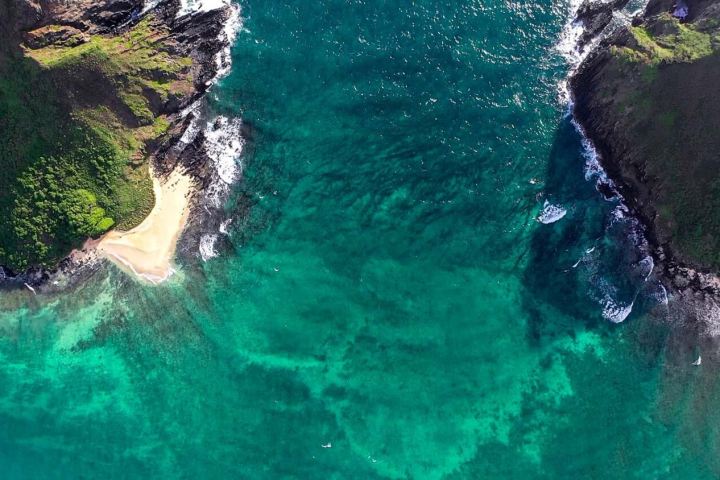 a large pool of water